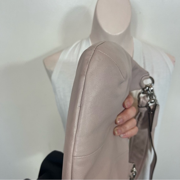 Coach Leather Kristin Shoulder Crossbody Purse Bag Hobo Champagne Pink - Picture 6 of 12